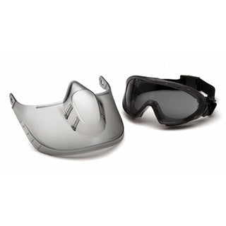 Pyramex GG524TSHIELD Gray H2X Anti-Fog Lens with Face Shield