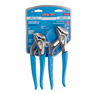 Channellock GS-1X 2Pc SPEEDGRIP Tongue & Groove Pliers Set