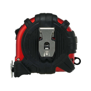 Tajima Tools GS-MC25BW GS-Lock Horned Magnetic Hook Tape Measure with Compatible Clip, 25 ft x 1 in