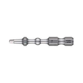 Vessel Tools IBSQ150P2 IMPACT BALL Torsion Bit (SQ1 x 50mm, 2 pcs.)
