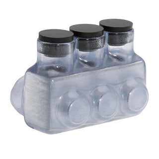 Polaris IPL1/0-3CB 3-Port Clear Multi-Tap Pre-Insulated Connector, 1/0 – 14 AWG, Bag