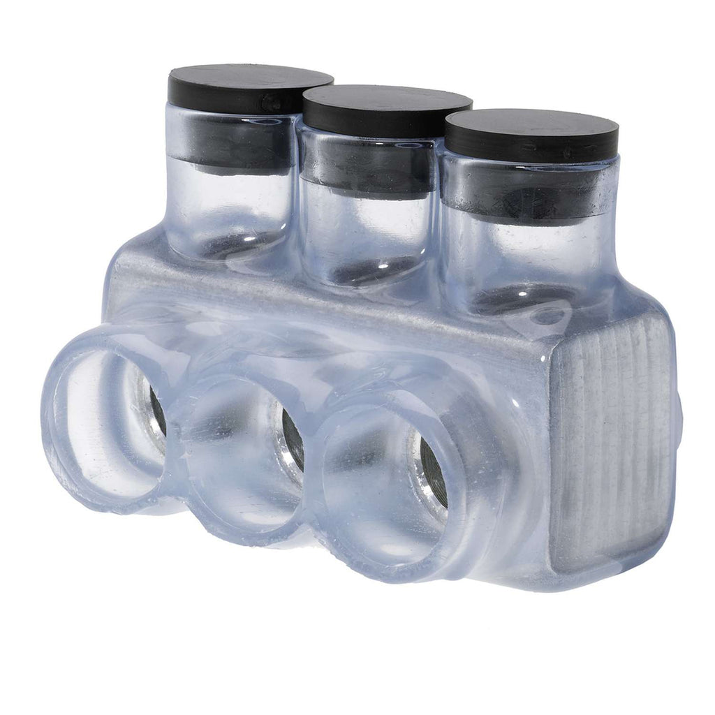 Ipl Connector Polaris IPL500-3C 3-Port Clear Multi-Tap Pre-Insulated Connector, 500 ...