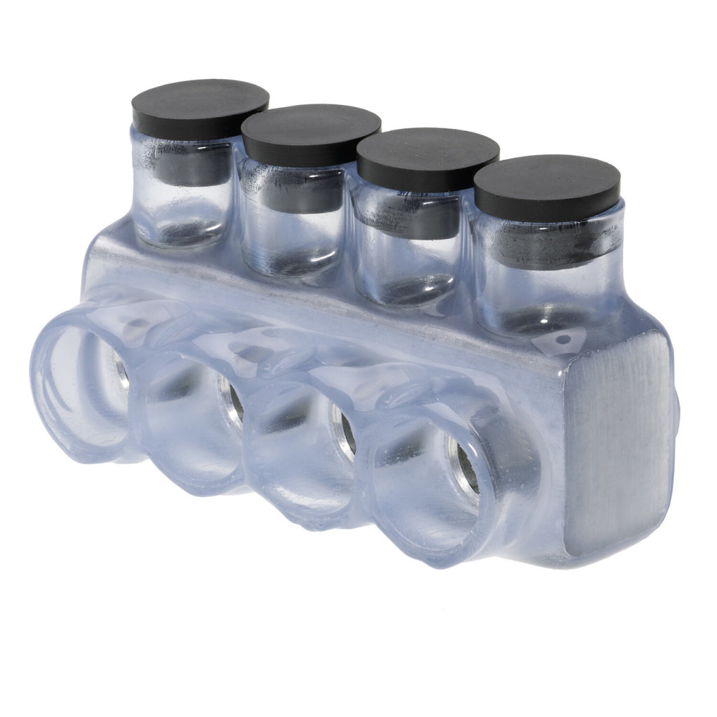 Polaris IPL500-4C 4-Port Clear Multi-Tap Pre-Insulated Connector, 500 ...
