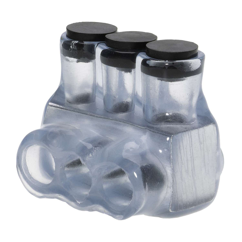 Ipl Connector Polaris IPL4-3C 3-Port Clear Multi-Tap Pre-Insulated Connector, 4 – 14 ...