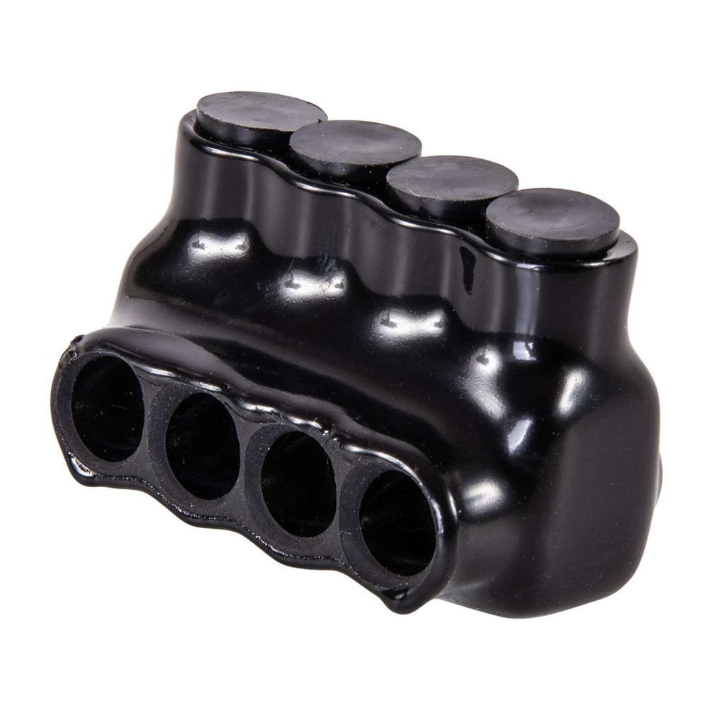 Ipl Connector Polaris IPL4-4B 4-Port Black Multi-Tap Pre-Insulated Connector, 4-14 G ...