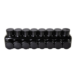 Polaris IPLD3/0-8 8-Port Black Multi-Tap Pre-Insulated Connector, 3/0 – 6 AWG