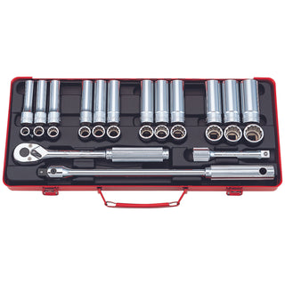 Ko-Ken 4277 1/2 Sq. Dr. Socket set 12 point 27 pieces