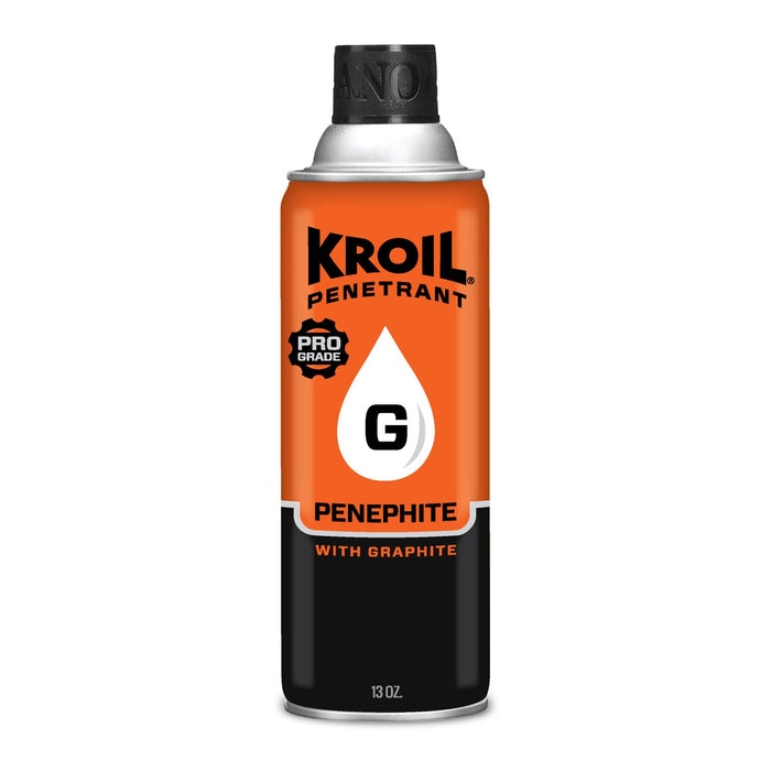 Kroil PH132 Original Penetrant Oil Aerosol with Graphite, 13 oz - For Small Gaps, Corroded Metal, Seized Parts