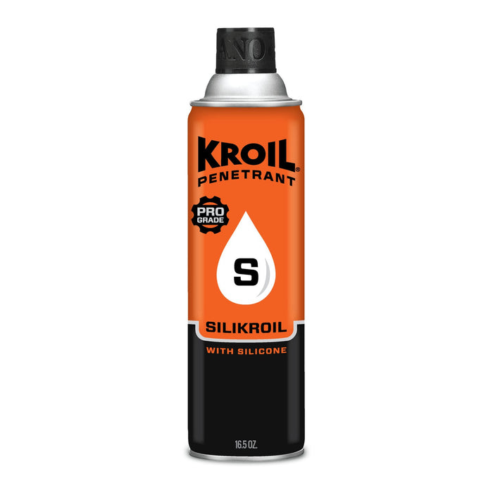 Kroil SK162 Silikroil Original Penetrant Oil Aerosol with Silicone, 16.5 oz - For Rusted Bolts, Metal | Lubricant for Hinges, Chains, Moving Parts