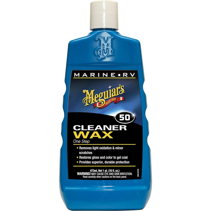 Meguiar's M5016 Marine/RV One Step Cleaner Wax, 16 .oz, Liquid