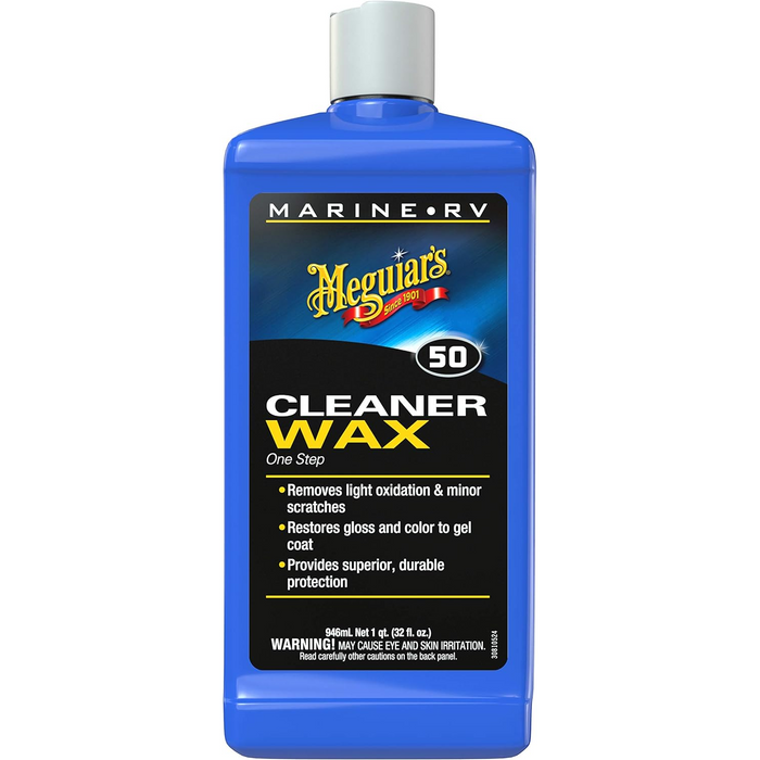 Meguiar's M5032 Marine/RV One Step Cleaner Wax, 32 .oz, Liquid