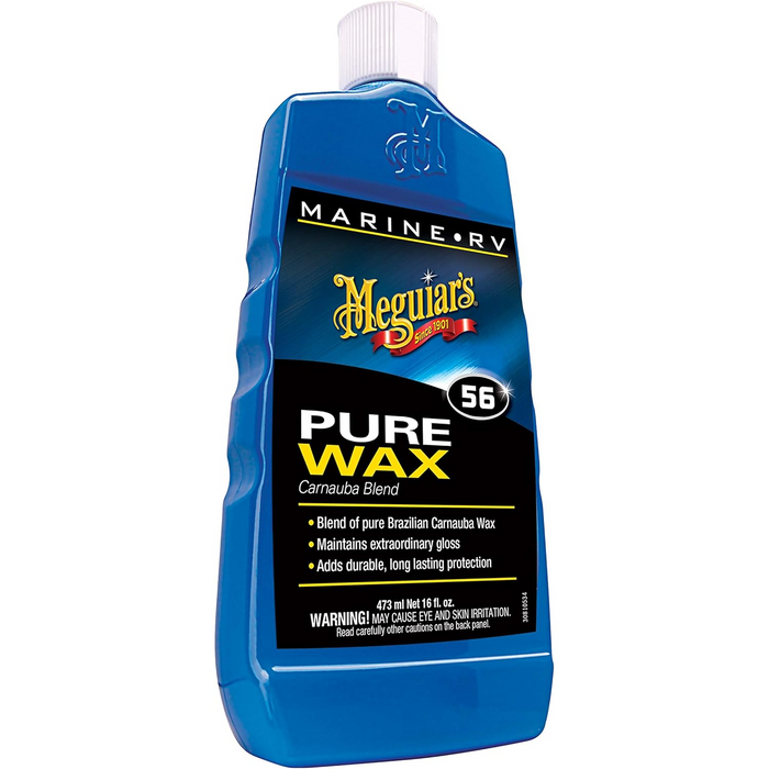 Meguiar's M5616 Marine/RV Pure Wax Carnauba Blend, 16 .oz, Liquid