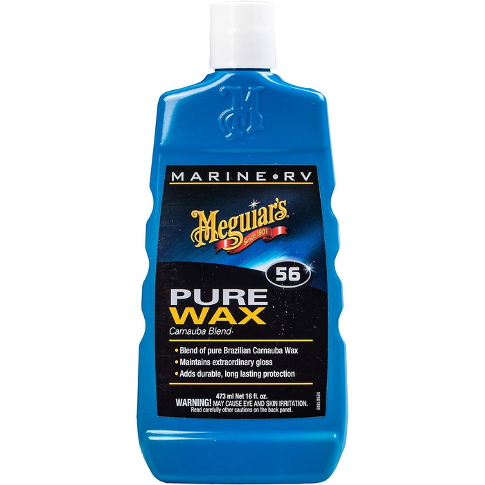 Meguiar's M5616 Marine/RV Pure Wax Carnauba Blend, 16 .oz, Liquid