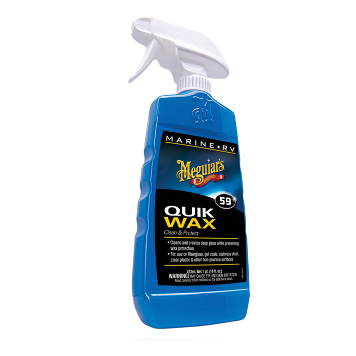 Meguiar's M5916 Marine/RV Quik Wax Clean & Protect Spray, 16 oz.
