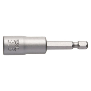 Vessel MB45AF9665P1 POWER BIT 1/4" Hex B, A/F9.6x65 Press-Fit Nutsetter with Press-Fit Magnet