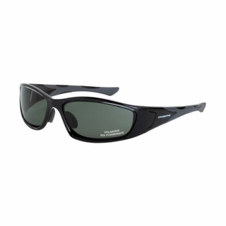 Crossfire 24426 MP7 Polarized Safety Eyewear - Black Frame - Blue-Green Polarized Lens