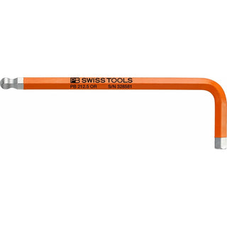 PB Swiss Tools PB 212.5 OR Rainbow L-key, Inbus With Ball End, Orange, 5 mm