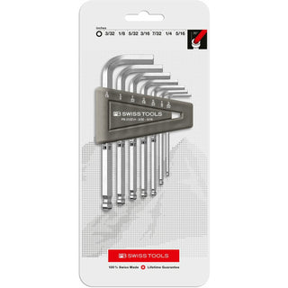 PB Swiss PB 212Z.H CN  Ball Point Hex Key L- Wrench Sets for Hexagon Socket Screws, 7 Pcs