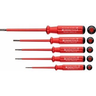 PB Swiss Tools PB 5538 Classic VDE Screwdriver Set, Slim, 5pcs
