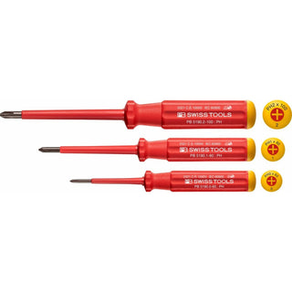 PB Swiss Tools PB 5548 Classic VDE Screwdriver Set, Slim, 3pcs