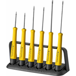 PB Swiss Tools PB 8640.ESD Precision Screwdriver Set Slotted Soft-Grip ESD-Safe Electronics 6-Piece
