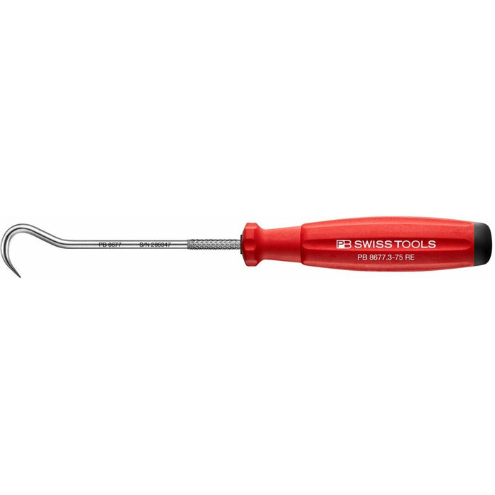 PB Swiss Tools PB 8677.3-75 RE Hook Picktool With SwissGrip Handle