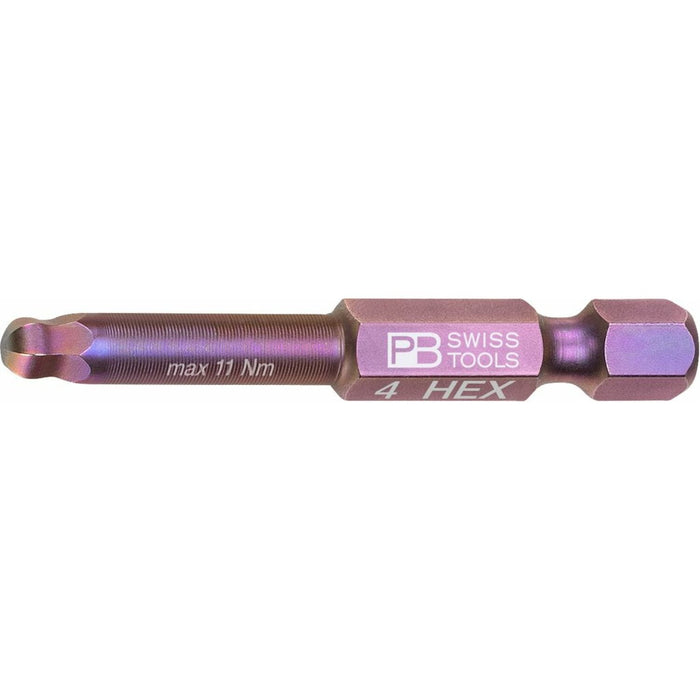 PB Swiss Tools PB E6.212/4 Precisionbit, Shape E 6.3 (1/4″), With Ball End