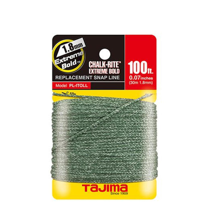 Tajima PL-ITOLL Chalk-Rite® Extreme Bold braided line, 1.8 mm x 30m / 100 ft.