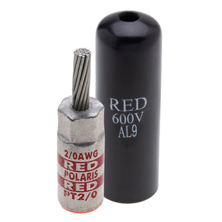 NSI PT2/0 1 AWG Aluminum Pin Terminal – Red – Copper Pin