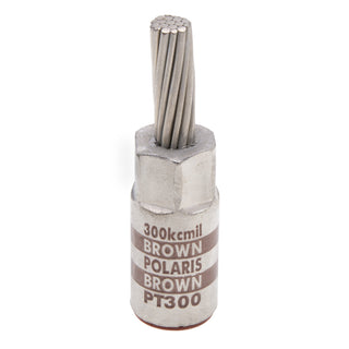 NSI PT300 These copper pin terminals are designed to facilitate termination of aluminum conductors. The POLARIS compression design creates a permanent, vibration-resistant connection that you can rely on with low contact resistance.