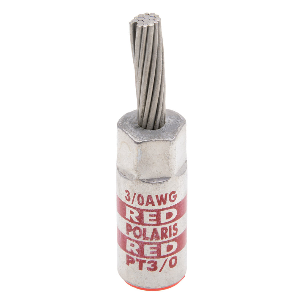 NSI PT3/0 1/0 AWG Aluminum Pin Terminal – Red – Copper Pin – EIO.com