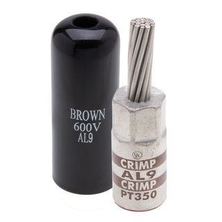 NSI PT350 4/0 AWG Aluminum Pin Terminal – Brown – Copper Pin