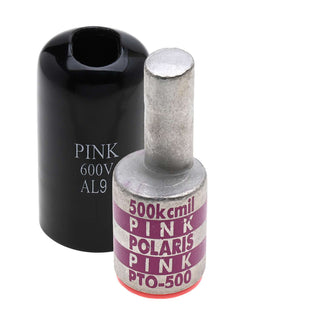 NSI PTO-500 350 MCM Aluminum Offset Pin Terminal – Pink – Aluminum Pin