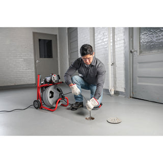 Ridgid 26993 K-400 Machine with Gloves & Std. Equipment: C-31 IW 3/8" x 50' (10 mm x 15.2 m) Solid Core (Integral Wound) Cable, T-260 Tool Set Includes: T-202 Bulb Auger