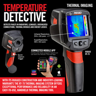 Ridgid 57523 Thermal Camera RT-7x Wi-Fi