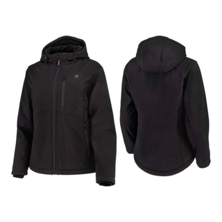 Radians RHG-J101 Women's Soft Shell Heated Jacket Kit with Battery - Black