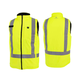 Radians RHG-SV12 Class 2 Reversible Heated Vest - Hi-Vis Green