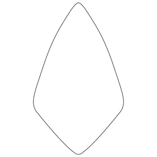 W. Rose RO116-10 1/2K 10-1/2" Narrow London Brick Trowel with Cork Handle