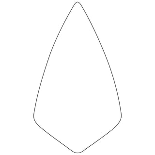 W. Rose RO1421-11 1/2 11-1/2” Wide Heel Brick Trowel with Plastic Handle