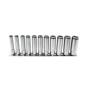 Ko-ken RS2350M/11 1/4 Sq. Dr. Deep NUT Grip Socket Set, 5-14mm - 11 pieces