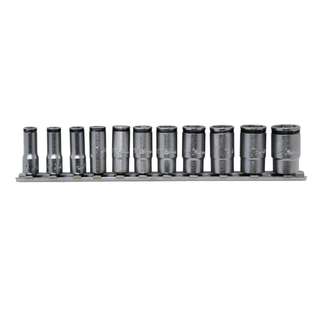 Ko-ken RS2350X/11 1/4 Sq. Dr. Semi-Deep NUT Grip Socket Set 5-14mm - 11 pieces