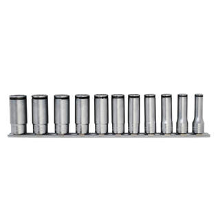 Ko-ken RS3350M/11  3/8 Sq. Dr. Deep Nut Grip Socket Set 8-19mm - 11 pieces
