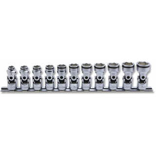 Ko-ken RS3441M/11 3/8 Sq. Dr. Universal Nut Grip Socket set 8mm-19mm - 11 pieces