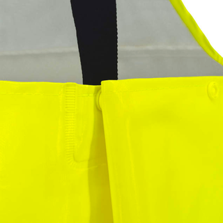 Radians RW08B Class E Self-Extinguishing Rain Bib with Safety Fly - Lime