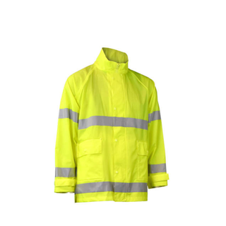 Radians RW25 High Visibility Rainwear Jacket - Hi-Vis Green