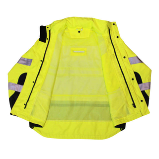 Radians RW32-3Z1Y Heavy Duty Rip Stop Waterproof Rain Jacket - Hi-Vis Green