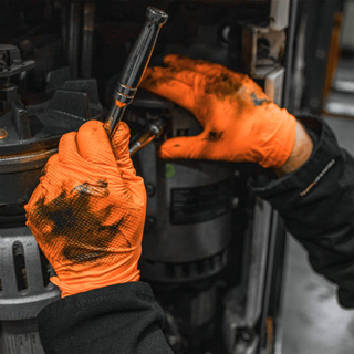 Radians RWG9608 8 Mil Nitrile Diamond Grip Disposable Industrial Grade Glove