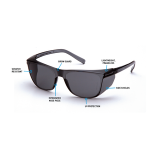 Pyramex S10920S Legacy Gray Lens with Gray Temples