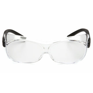 Pyramex S3510STJ Clear H2X Anti-Fog Lens with Black Temples