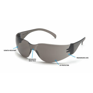 Pyramex S4120S Intruder Gray Lens with Gray Temples